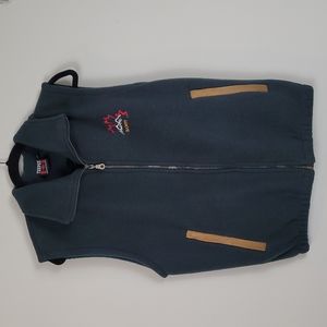 Teepee Banff Canada Green fleece vest Small